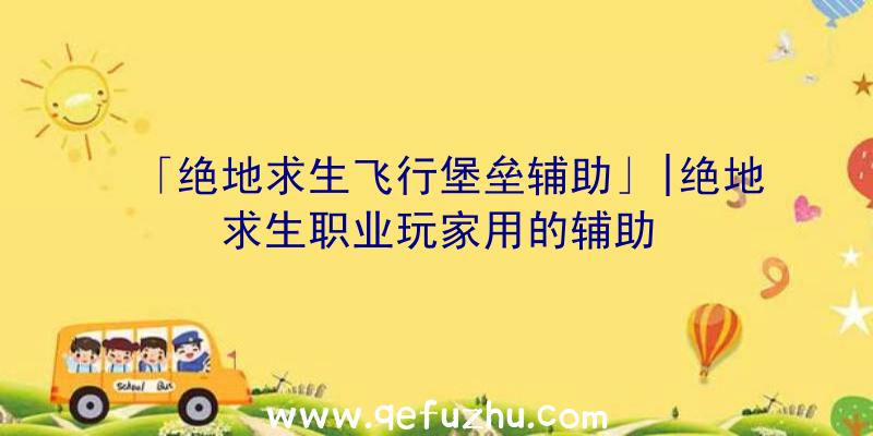 「绝地求生飞行堡垒辅助」|绝地求生职业玩家用的辅助